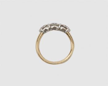 18K Gold, Platinum, and Diamond Ring by 
																			Tiffany Chung