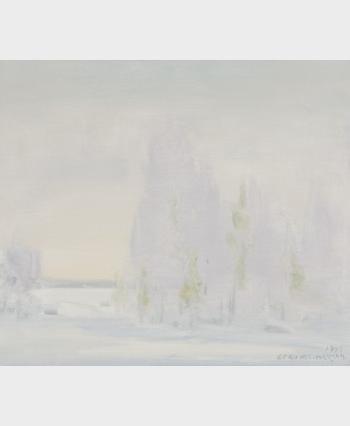Winter landscape by 
																			Eero Nelimarkka