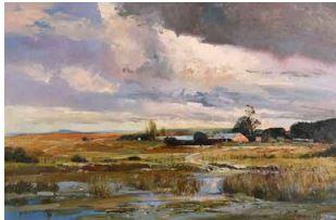 Landscape With Barn by 
																	Christopher Tugwell