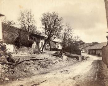Étude de motif, route traversant un village by 
																	Auguste Violin