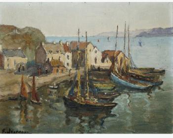 Petit port vers Audierne by 
																			Fernand Jeanneau