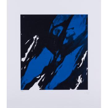 Composition bleue by 
																	Judit Reigl