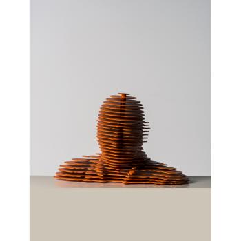 Blind sculpture head (Jean Nouvel) by 
																	Xavier Veilhan