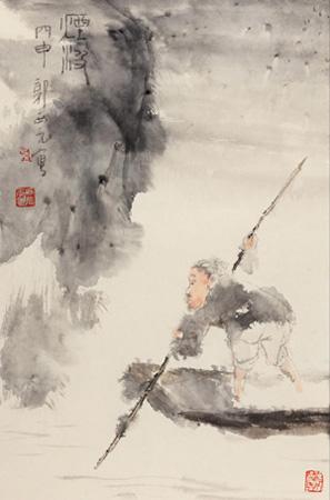 On The River by 
																	 Guo Xiyuan