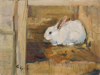 Weißes Kaninchen by 
																			Otto Gussmann