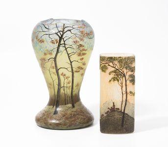2 Vasen by 
																	 Legras et Cie