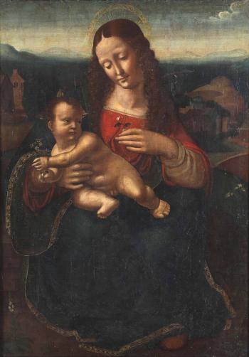 Madonna con bambino by 
																			Marco d'Oggiono