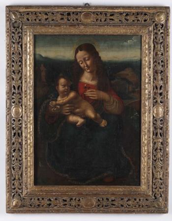 Madonna con bambino by 
																			Marco d'Oggiono