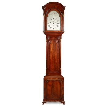 Early regency mahogany longcase clock, by James Jew, Gloucester by 
																			James Jew
