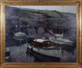 Mevagissey Harbor, Cornwall by 
																			Charles Mundy