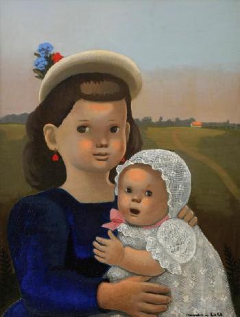 Femme et enfant by 
																	Madeleine Luka