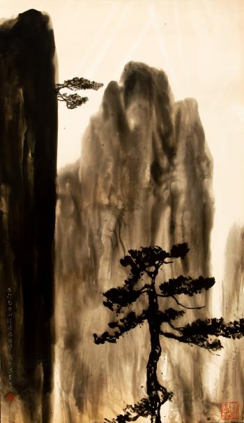 Tree With Mountain by 
																			 Lin Wenjie