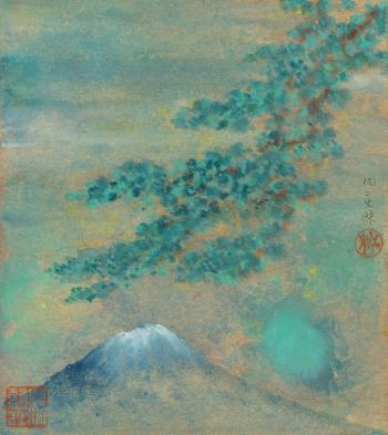 Group of Four Paintings With A Book by 
																			 Lin Wenjie