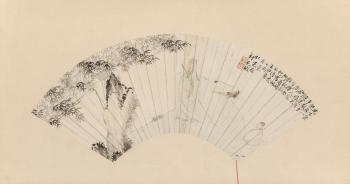 Painted Fan Leaf by 
																			 Zhong Wuxia