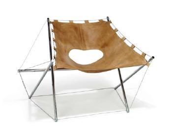 A Zig-zag Chair by 
																	Jacques Henri Varichon