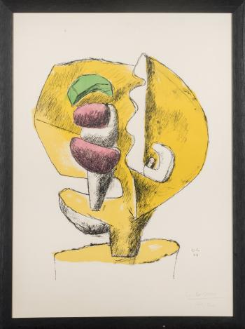 Untitled (abstract composition) by 
																	Alfons Lachauer