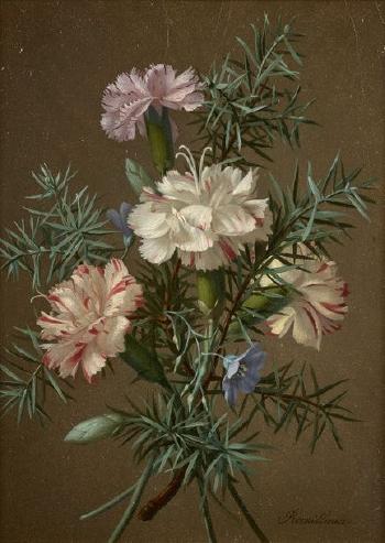 Bouquet de fleurs by 
																	Pierre Etienne Remillieux