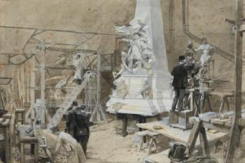 Atelier d'artiste pour les Monuments Nationaux by 
																	Frederic de Haenen