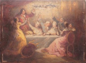 Le souper du régent by 
																	Marie-Abraham Rosalbin de Buncey