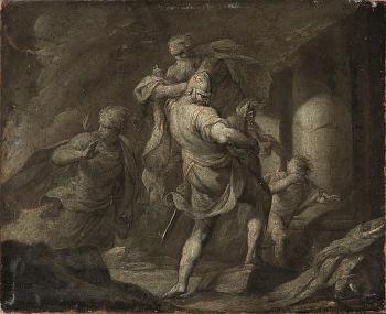 Enea e Anchise in fuga da Troia by 
																	Francesco Vellani