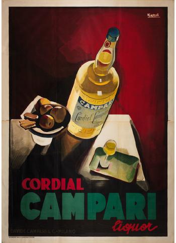Cordial Campari Liquor by 
																	Marcello Nizzoli
