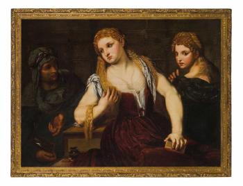Ritratto di dama allo specchio by 
																	Pietro della Vecchia