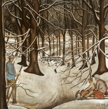 Winter fun in the Forest of Soignes by 
																	Anne-Pierre de Kat