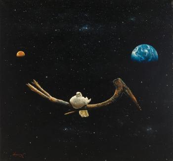 Dove in Space by 
																			Angelos Panayotou