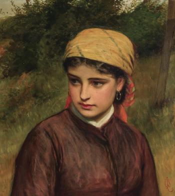 A Young Girl by 
																			Charles Sillem Lidderdale