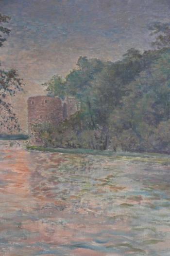 View of Kronenberg Castle at Sunset by 
																			Alfred Wahlberg