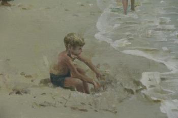 Children at the beach by 
																			James Le Jeune