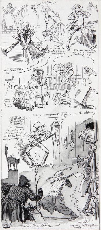 Mr Gladstones New House by 
																	Harry Furniss