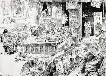 An Influenzial House of Commons by 
																	Harry Furniss