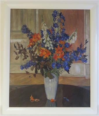Gartenblumen in Vase by 
																			Marie Eichwede