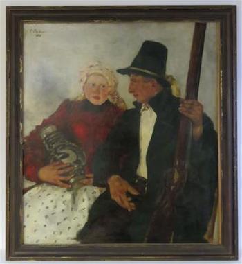 Tölzer Schütze und Bauernmädchen by 
																			Paul Matthias Padua