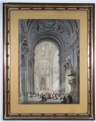 Das Innere des Domes zu Salzburg by 
																			Friedrich Eibner