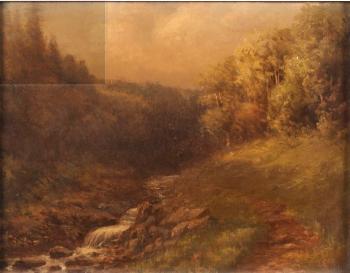 Landscape Painting by 
																			John Wesley Fletcher Sultzer