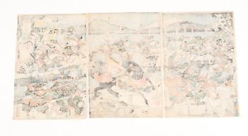Battle of Kawanaka-jinia in Sangoku Period  by 
																			Utagawa Yoshitora