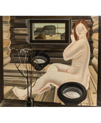 Naked Woman in Sauna by 
																			Igor Obrosov