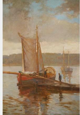 Fishing Boat At Dock With Gathering Clouds,
 by 
																			Alexander Reich-Staffelstein