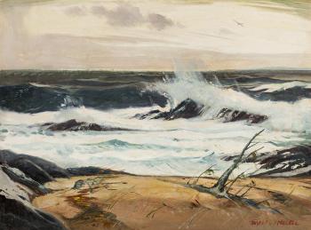 Surf at Blue Rocks, N.S. by 
																	Joseph Douglas Purcell