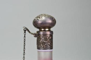 Webb Cameo Glass & Gorham Sterling Silver Bottle
 by 
																			 Thomas Webb & Sons