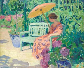 Femme au jardin by 
																	Blanche Camus