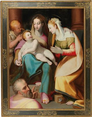 The Mystical Marriage of Saint Catherine by 
																			Lorenzo Sabbatini
