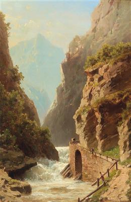 Path on a river shore by 
																			Adolf Chwala