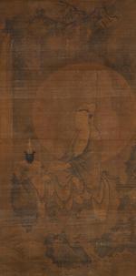 Water and Moon Guanyin; Pair of Ducks and Reeds by 
																			 Zhang Yuehu