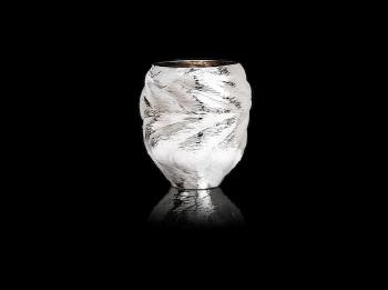 A Britannia standard silver vase, titled 'Vase 3' by 
																	Ndidi Ekubia