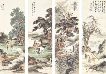 Eight horses by 
																	 Pu Xian