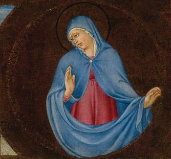 The Virgin by 
																	 Sano di Pietro