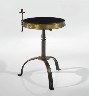 Reading Table With Candlestand by 
																	Samuel Yellin